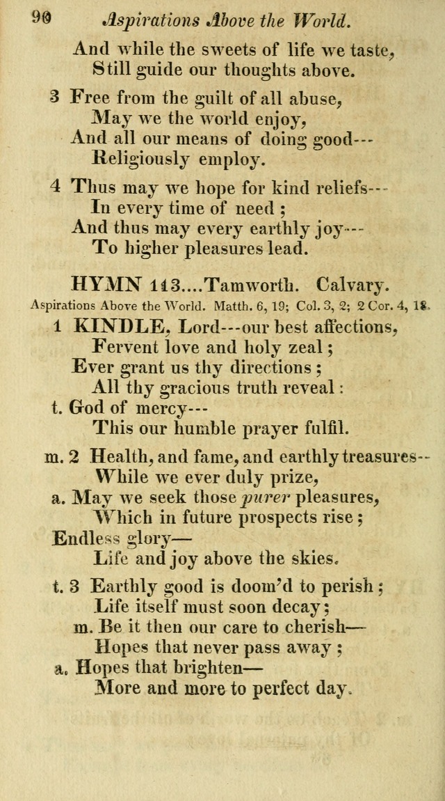 Regular Hymns: on a great variety of evangelical subjects and important occasions: with musical directions, for all the varieties of appropriate expression page 90