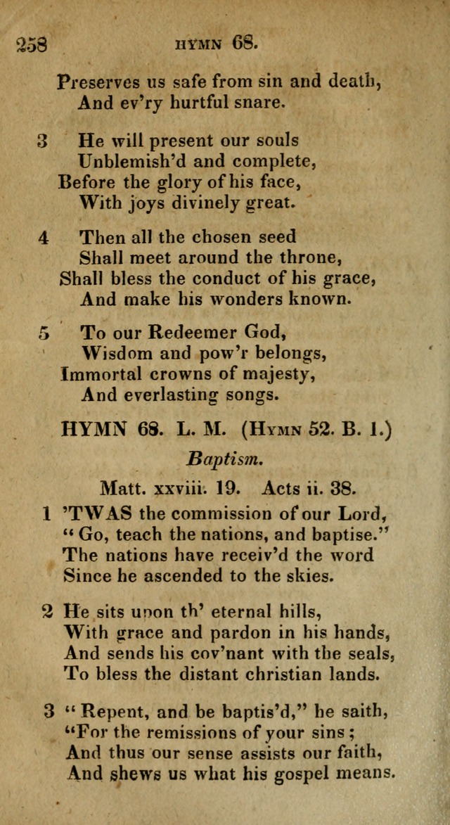 The Reformed Methodist Pocket Hymnal: Revised: collected from various authors. Designed for the worship of God in all Christian churches. page 258