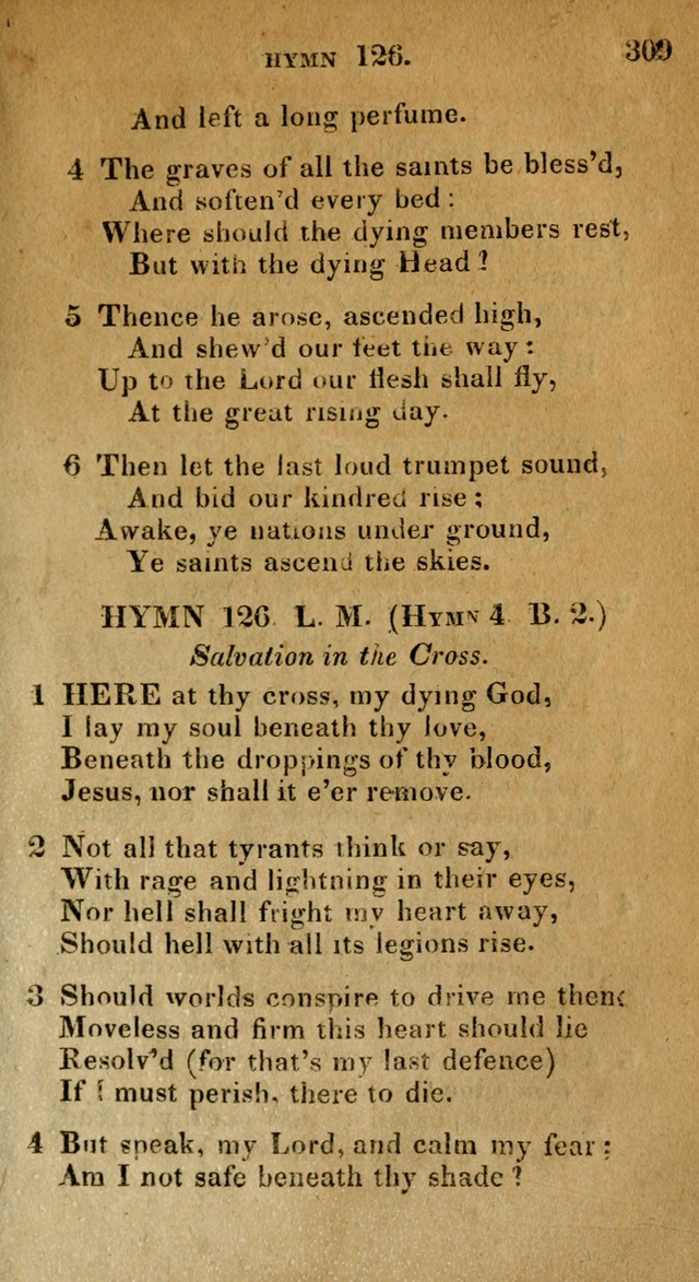 The Reformed Methodist Pocket Hymnal: Revised: collected from various authors. Designed for the worship of God in all Christian churches. page 309