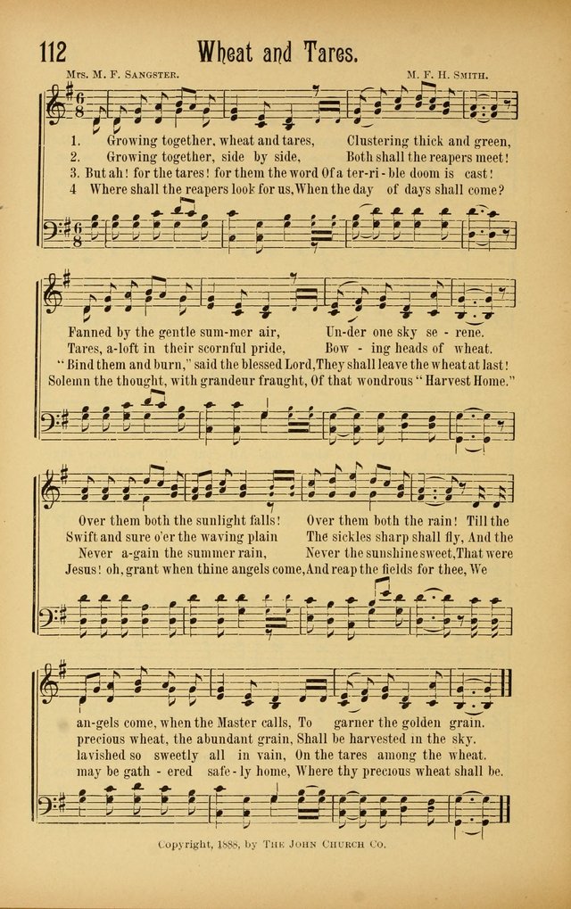 Royal Praise for the Sunday School: a collection of new and selected gospel songs. With a clear and concise course of instruction in the elements of music page 111