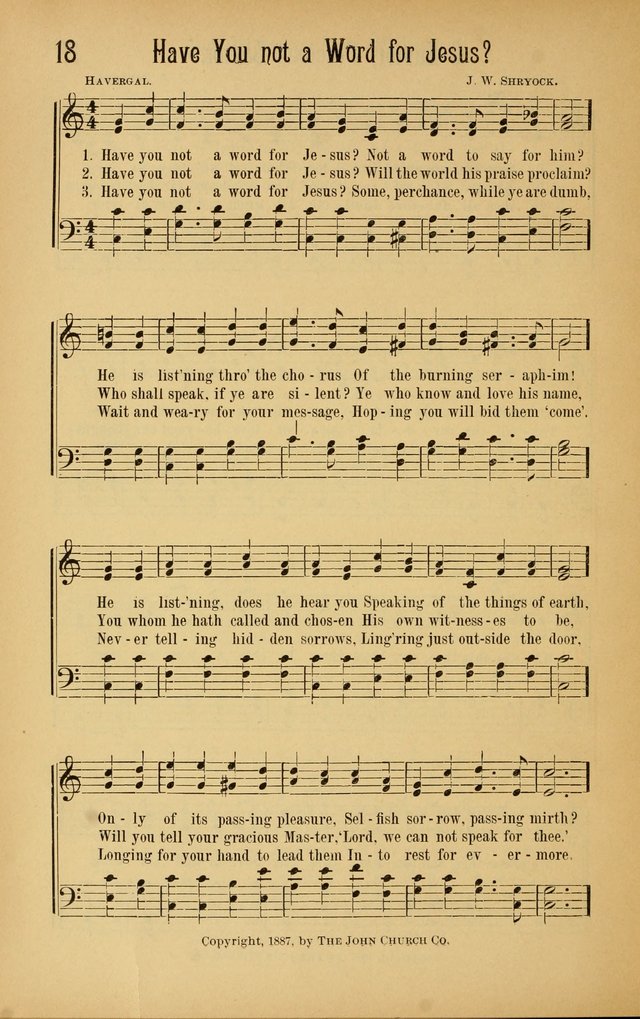 Royal Praise for the Sunday School: a collection of new and selected gospel songs. With a clear and concise course of instruction in the elements of music page 17