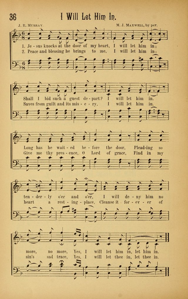 Royal Praise for the Sunday School: a collection of new and selected gospel songs. With a clear and concise course of instruction in the elements of music page 35