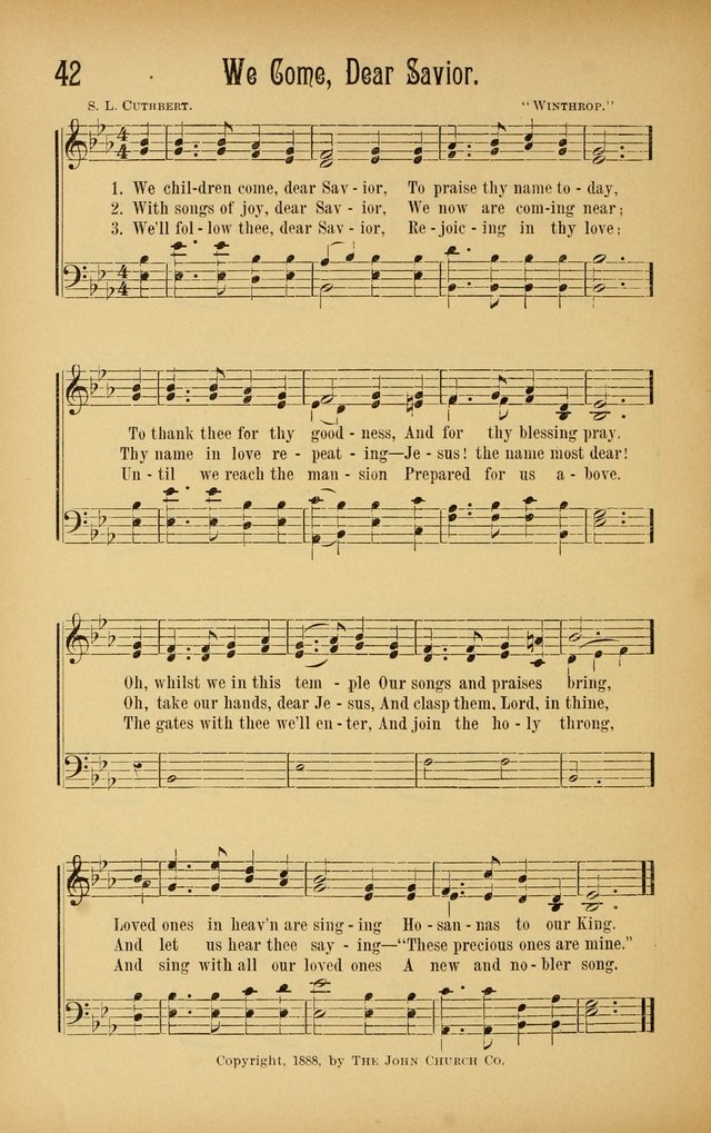 Royal Praise for the Sunday School: a collection of new and selected gospel songs. With a clear and concise course of instruction in the elements of music page 41