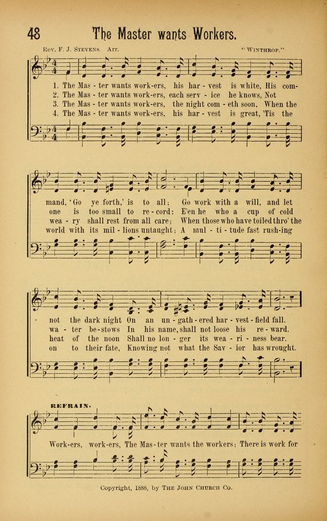 Royal Praise for the Sunday School: a collection of new and selected gospel songs. With a clear and concise course of instruction in the elements of music page 47