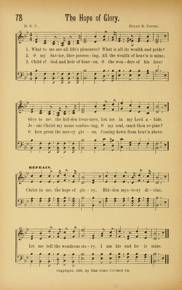 Royal Praise for the Sunday School: a collection of new and selected gospel songs. With a clear and concise course of instruction in the elements of music page 77