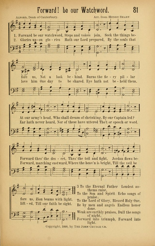 Royal Praise for the Sunday School: a collection of new and selected gospel songs. With a clear and concise course of instruction in the elements of music page 80