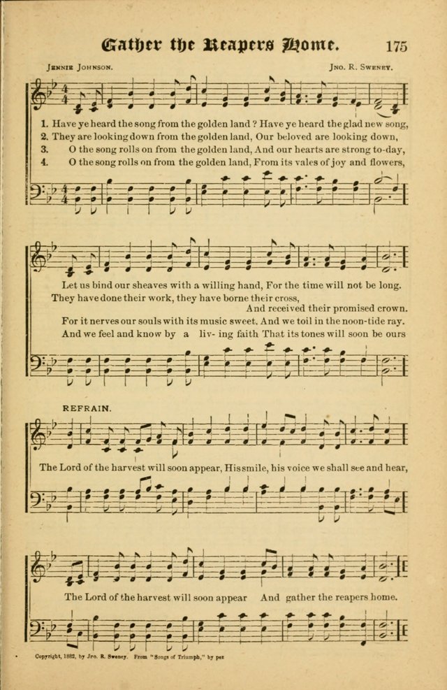 Radiant Songs: for use in meetings for Christian worship or work page 175