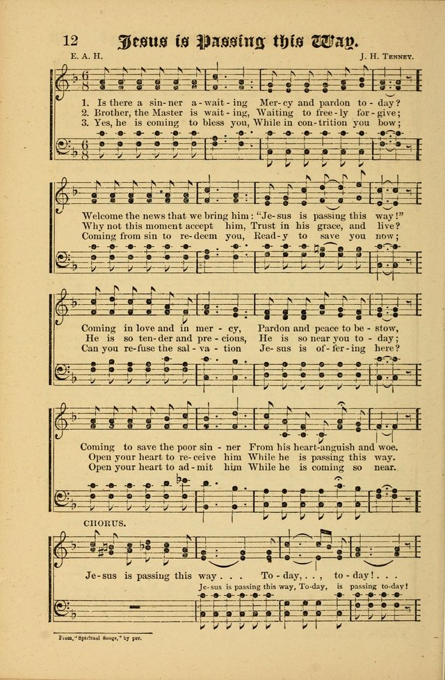 The Revival Wave: A Book of Revival Hymns and Music page 12