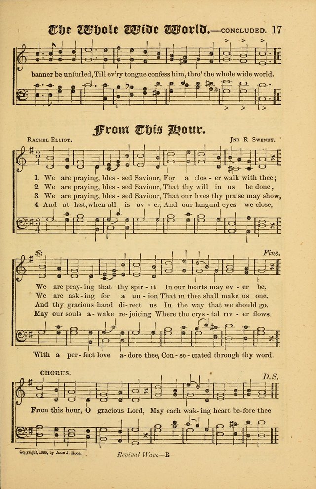 The Revival Wave: A Book of Revival Hymns and Music page 17