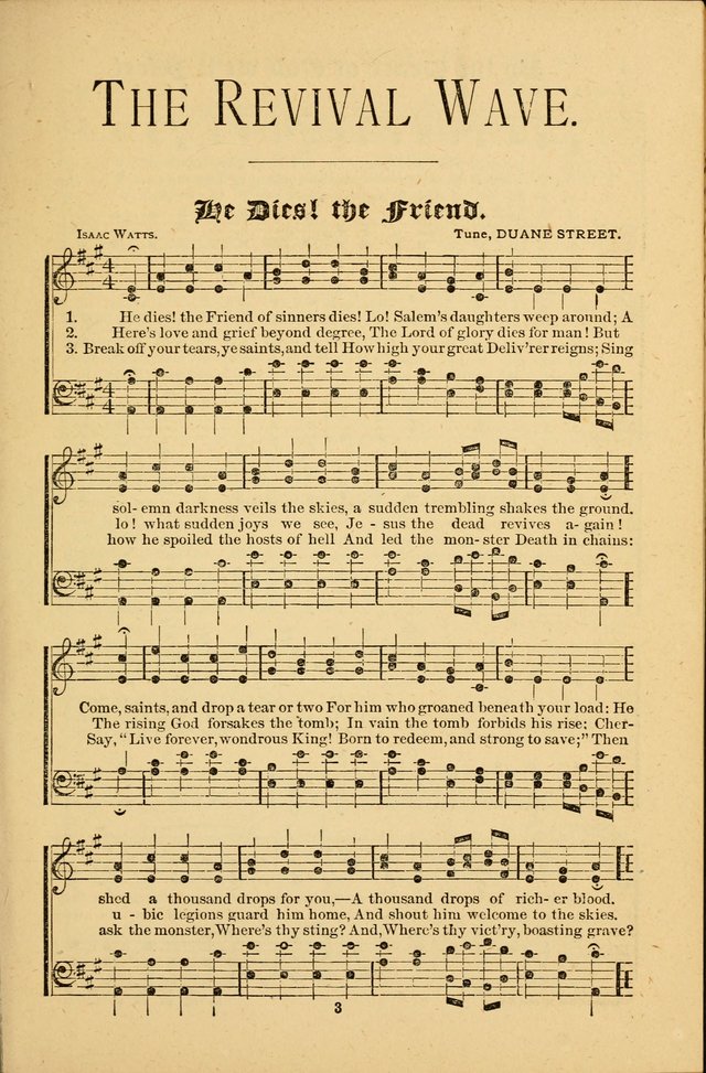 The Revival Wave: A Book of Revival Hymns and Music page 3