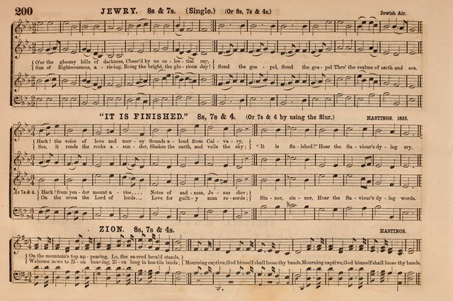 Selah: a collection of psalm and hymn tunes, introits, anthems, chants, motetts, choruses, etc. adapted to the use of classes, private circles, and worship assemblies page 200