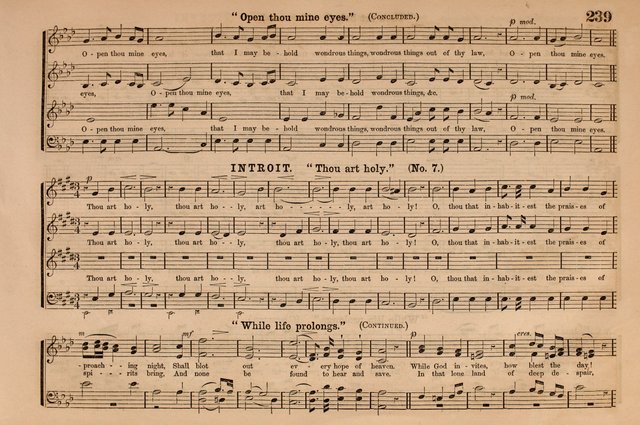 Selah: a collection of psalm and hymn tunes, introits, anthems, chants, motetts, choruses, etc. adapted to the use of classes, private circles, and worship assemblies page 239