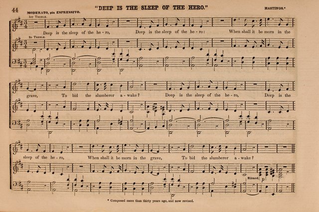 Selah: a collection of psalm and hymn tunes, introits, anthems, chants, motetts, choruses, etc. adapted to the use of classes, private circles, and worship assemblies page 44