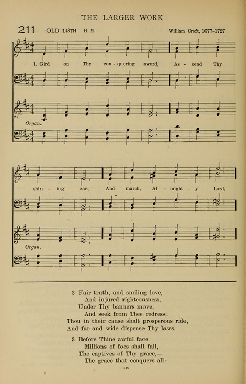Songs for the Chapel: Arranged for male voices, for use in colleges, academies, schools and societies page 310