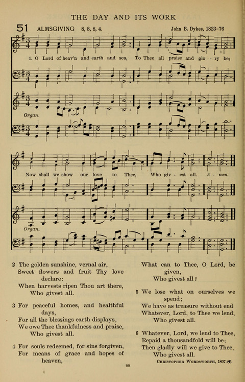 Songs for the Chapel: Arranged for male voices, for use in colleges, academies, schools and societies page 66