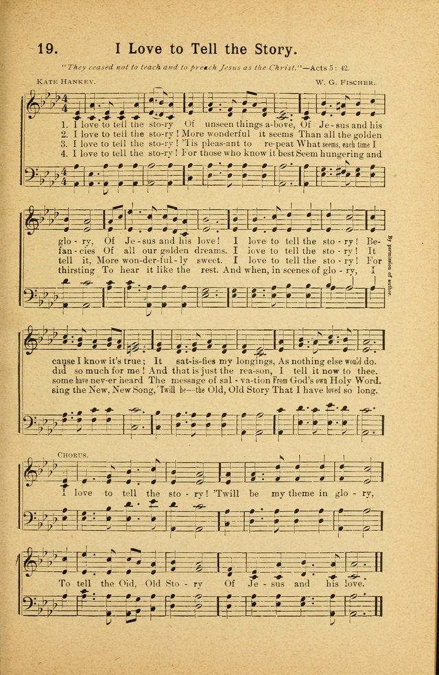 Songs for Christ and the Church: a collection of songs for the use of Christian endeavor societies, sunday-schools, and other church events page 17