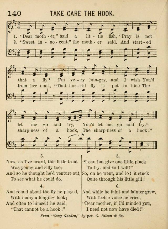 Songs for Little Folks: a collection adapted for the home circle and for primary classes in Sunday schools and day schools: containing a number of carefully selected kindergarten songs page 132
