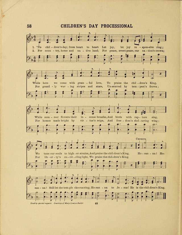 Songs for Little People: for use in Sunday-School, the kindergarten and the home page 50