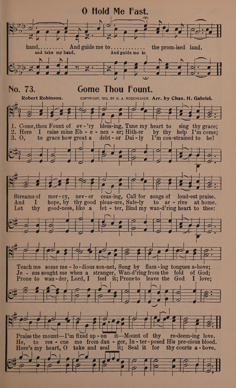 Songs for Men: A Collection of Gospel Songs for Male Quartets and Choruses page 73
