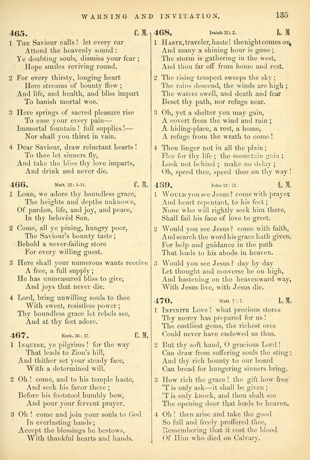 Songs for the Sanctuary, or Hymns and Tunes for Christian Worship page 135