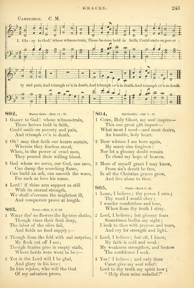 Songs for the Sanctuary, or Hymns and Tunes for Christian Worship page 243