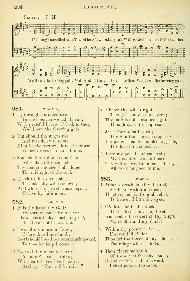Songs for the Sanctuary, or Hymns and Tunes for Christian Worship page 294