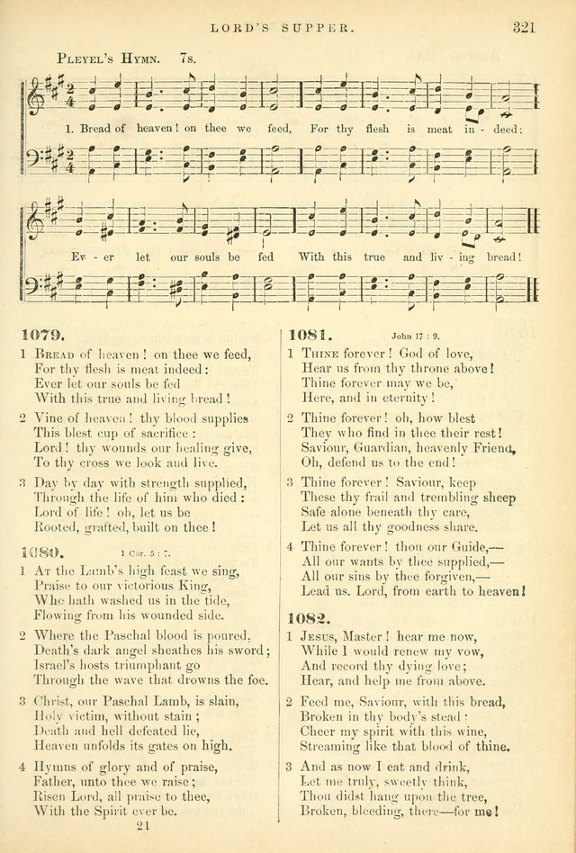 Songs for the Sanctuary, or Hymns and Tunes for Christian Worship page 321