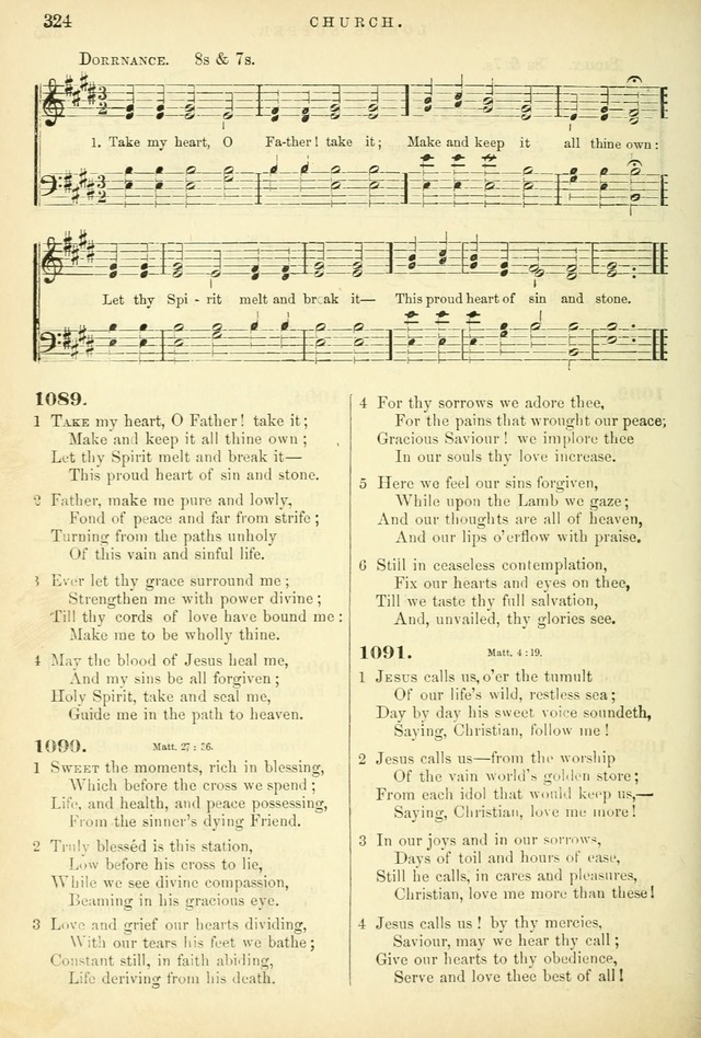 Songs for the Sanctuary, or Hymns and Tunes for Christian Worship page 324