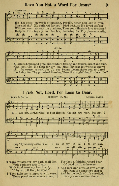 Songs for Service: in Church and Home page 9