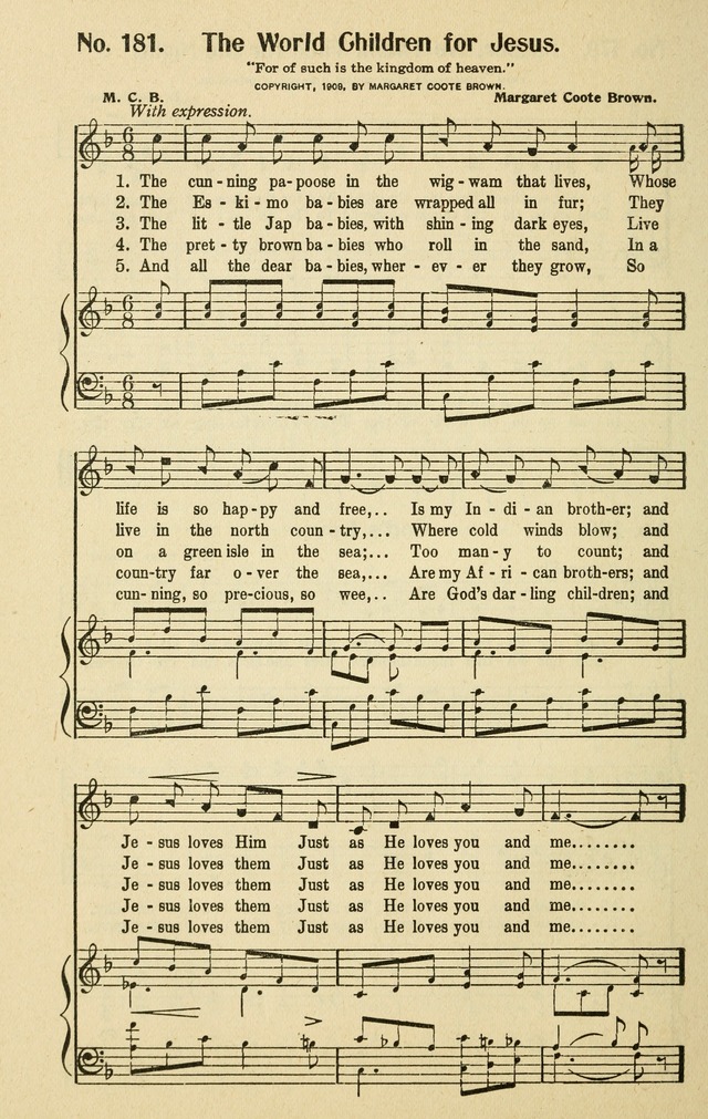 Songs for the Sunday School page 166