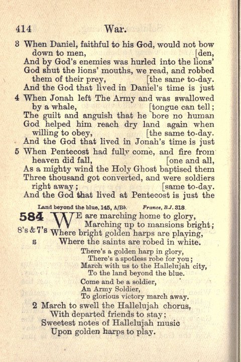 Salvation Army Songs page 414