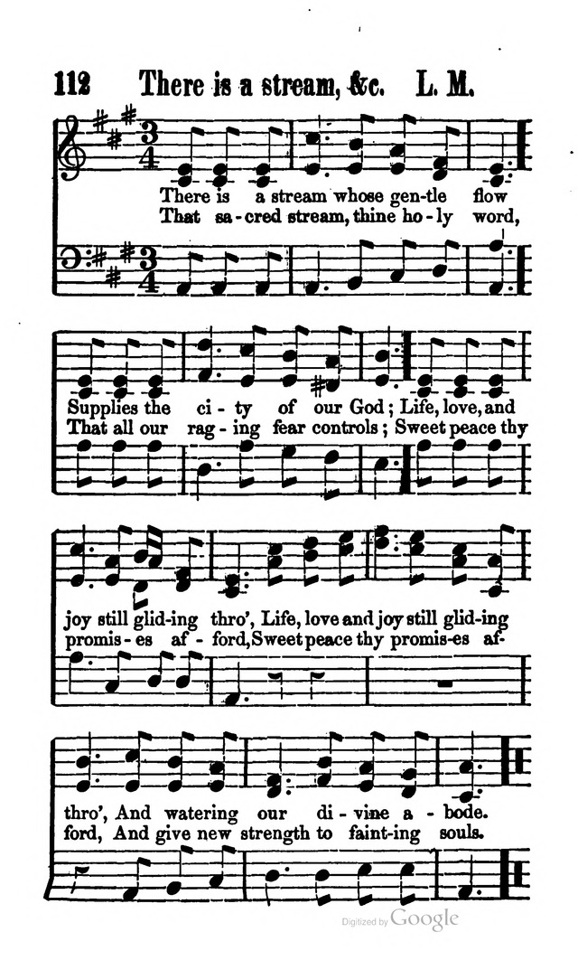 A Service Book: with a selection of tunes and hymns for Sabbath schools (6th ed.) page 112