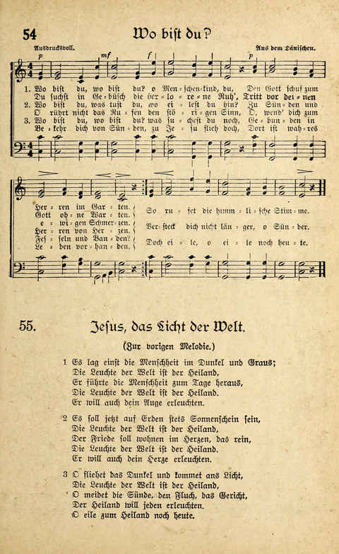 Sänger-Bote: ein Liederbuch für Kirche und Haus (4th. ed.) page 63