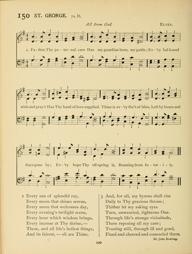 School and College Hymnal: a collection of hymns and of selections for responsive readings page 102
