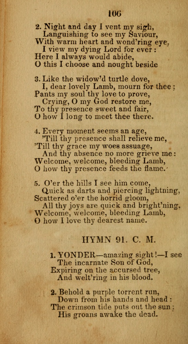 Social and Camp-meeting Songs, for the Pious (9th ed. enl.) page 106
