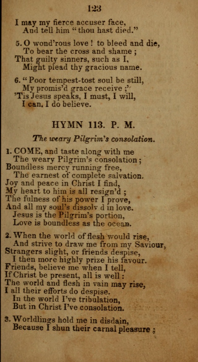 Social and Camp-meeting Songs, for the Pious (9th ed. enl.) page 123