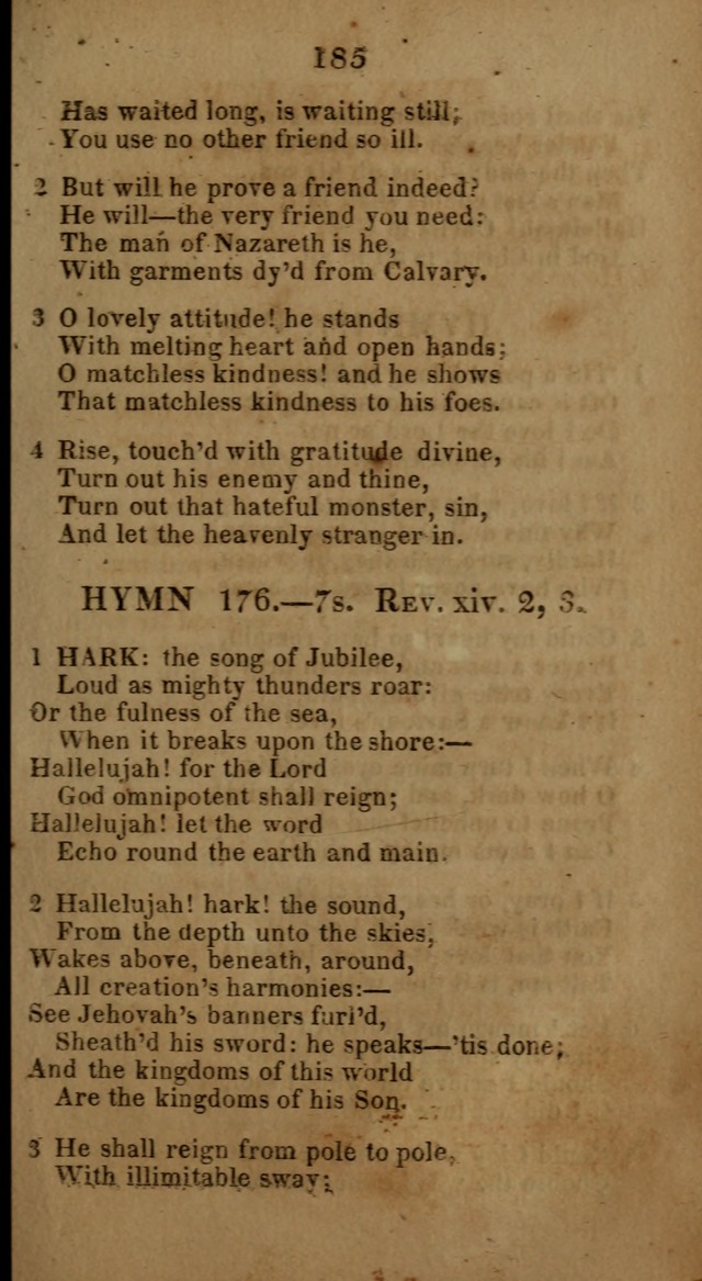 Social and Camp-meeting Songs, for the Pious (9th ed. enl.) page 185