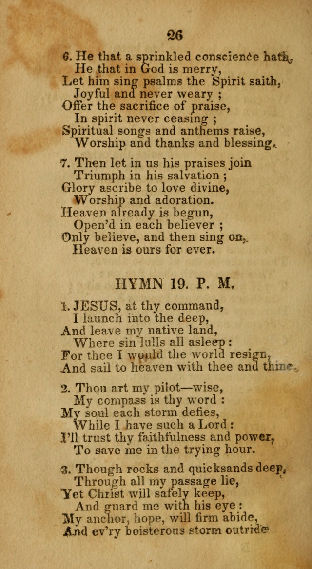 Social and Camp-meeting Songs, for the Pious (9th ed. enl.) page 26