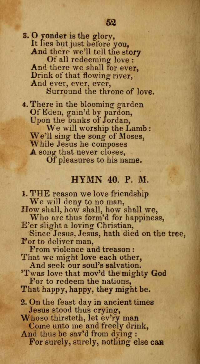 Social and Camp-meeting Songs, for the Pious (9th ed. enl.) page 52