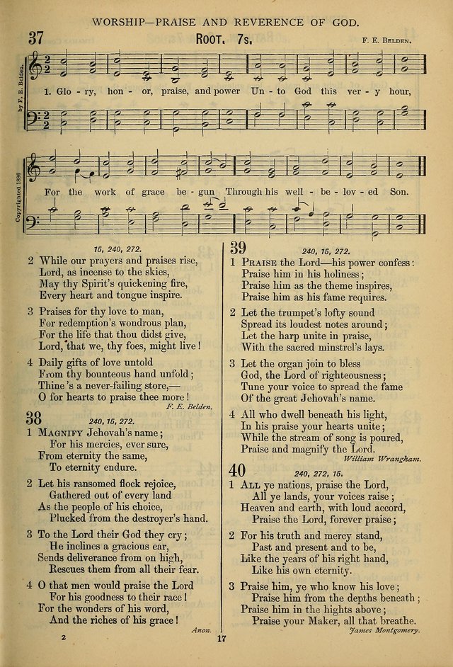 The Seventh-Day Adventist Hymn and Tune Book: for use in divine worship page 17