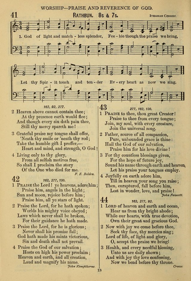 The Seventh-Day Adventist Hymn and Tune Book: for use in divine worship page 18
