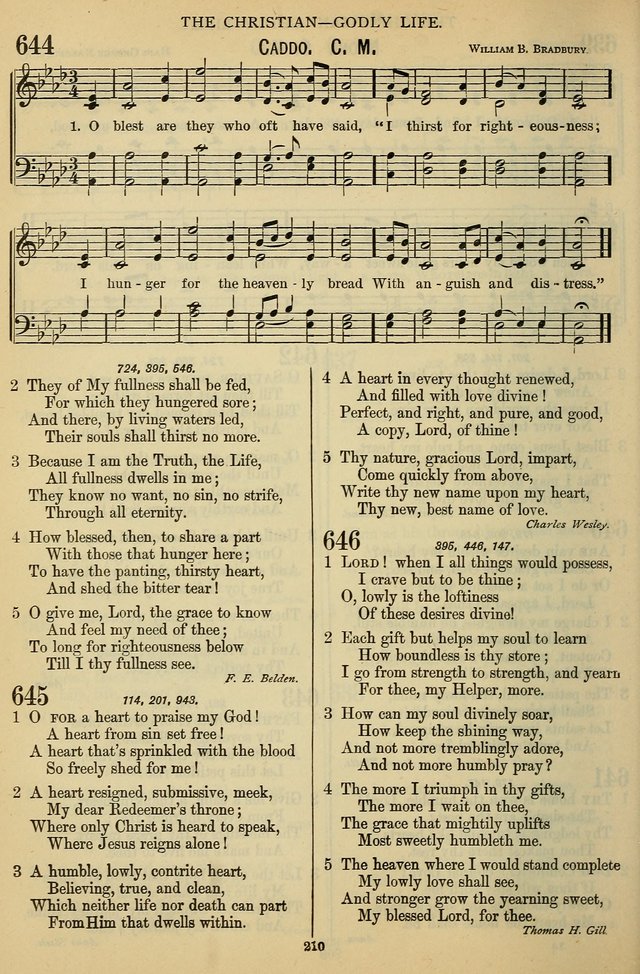 The Seventh-Day Adventist Hymn and Tune Book: for use in divine worship page 210