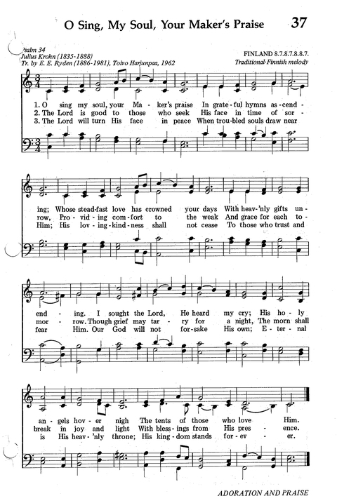 Seventh-day Adventist Hymnal page 37