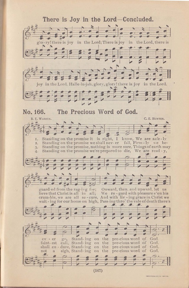 Salvation Echoes: a new collection of spiritual songs; hymning the tidings of full salvation page 167