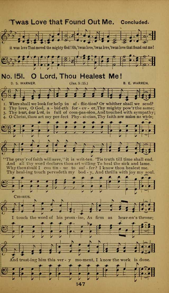 Songs of the Evening Light: for Sunday schools, missionary and revival meetings and gospel work in general page 147
