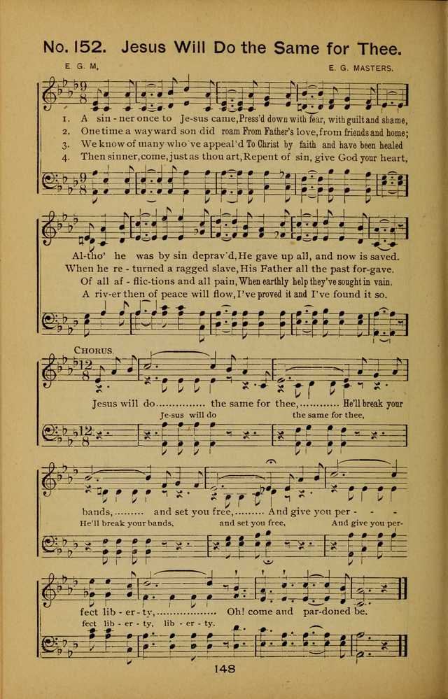 Songs of the Evening Light: for Sunday schools, missionary and revival meetings and gospel work in general page 148