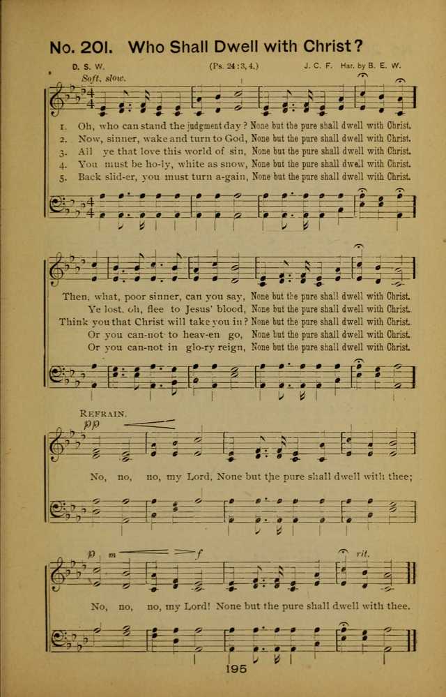 Songs of the Evening Light: for Sunday schools, missionary and revival meetings and gospel work in general page 195