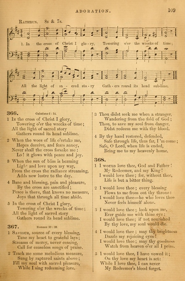 Songs for the Sanctuary: or hymns and tunes for Christian Worship page 110