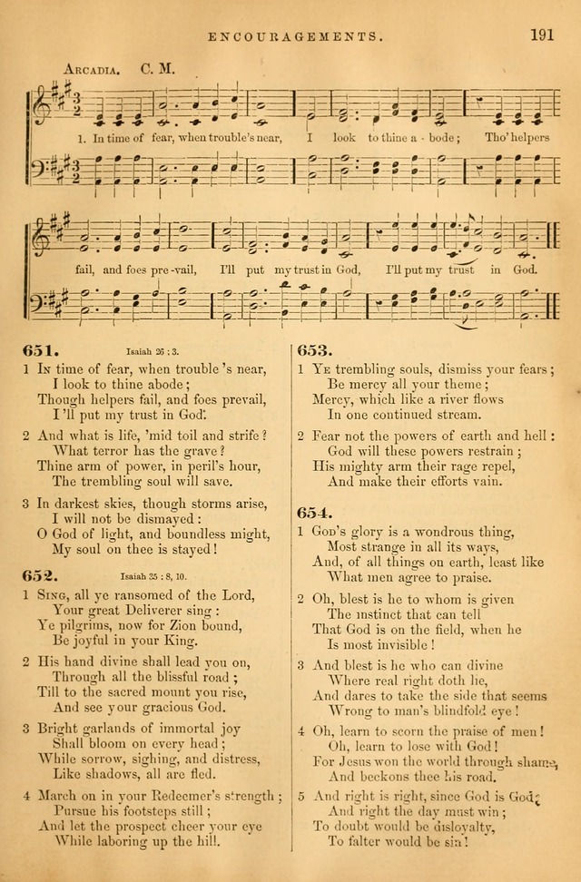 Songs for the Sanctuary: or hymns and tunes for Christian Worship page 192