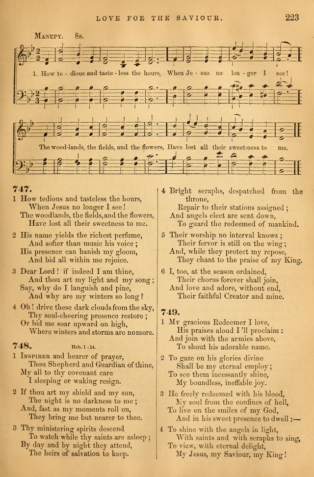 Songs for the Sanctuary: or hymns and tunes for Christian Worship page 224
